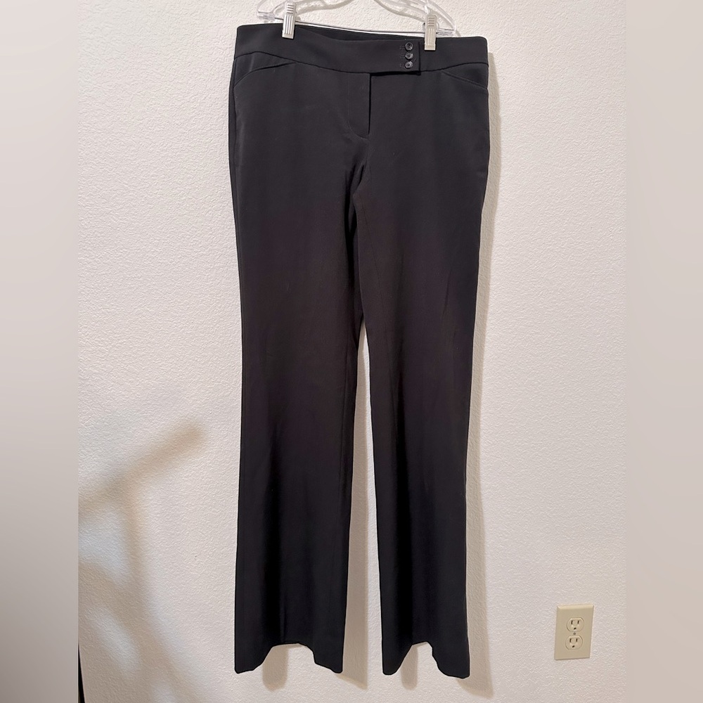 EUC WHITE HOUSE BLACK MARKET Legacy Modern Boot Cut Black Pants
